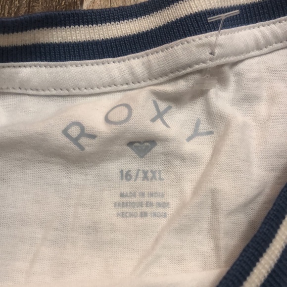 Roxy cute short sleeve white t-shirt NWT - Picture 4 of 10